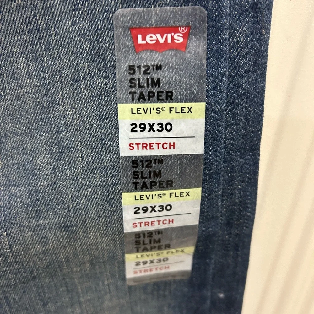 Levi's 512 Dark Blue Jeans - NWT 29x30 - Picture 2 of 7